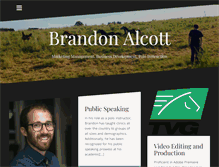 Tablet Screenshot of brandonalcott.com